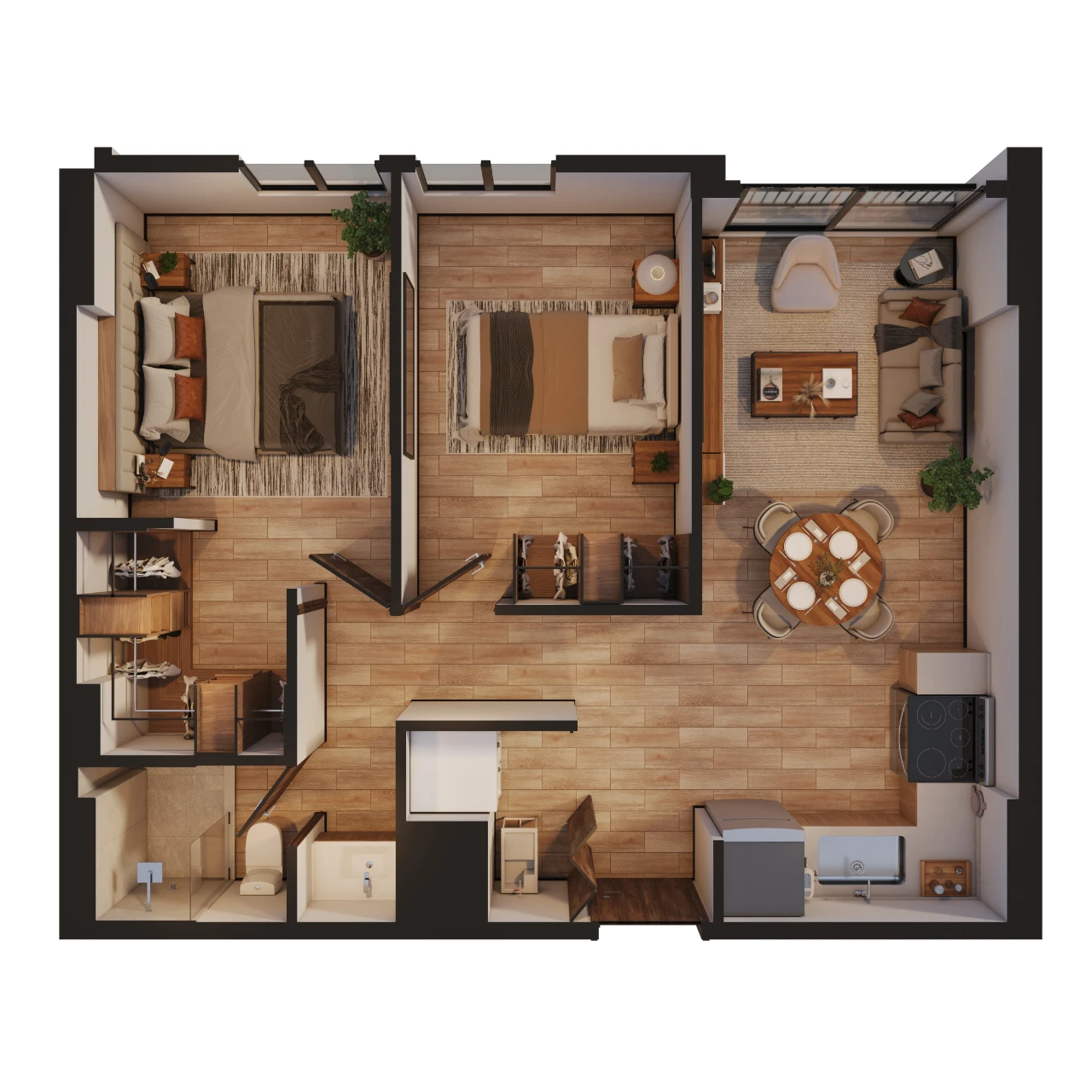 Apartamento C3 56m²