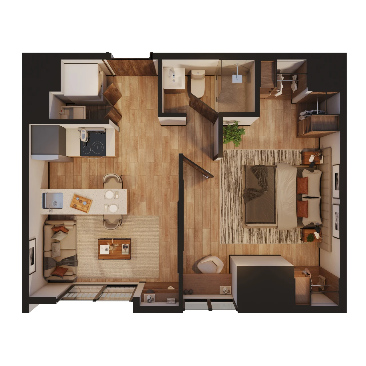 Apartamento D2 37m²