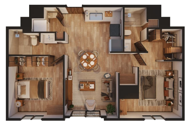 Apartamento C2 63m²