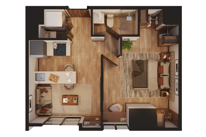 Apartamento D2 37m²